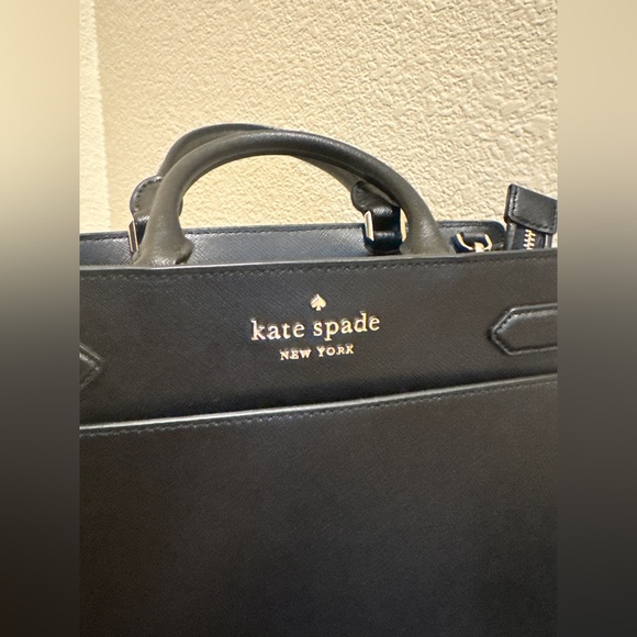 Kate Spade Black Leather Crossbody Bag - Picture 2 of 12